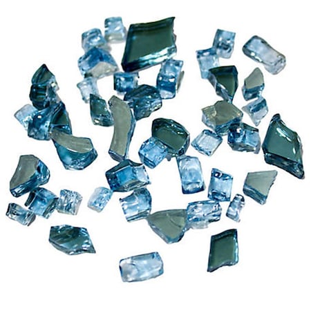 Gardencontrol Reflective Fire Pit Glass, Sky Blue GA1687106